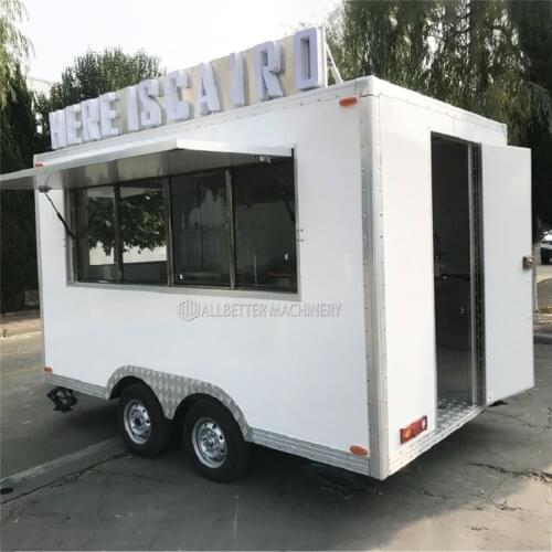 Custom Size Kitchen Van Pizza Truck Fast Food Cart Taco Chesse Chicken Vending Outdoor Food Kiosk