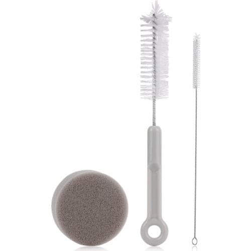 Cleaning Brush set Pet cat drinking fountain Long Handle Milk Bottle Cup Mug Sponge Washing Clean Brush Cleaner Tools