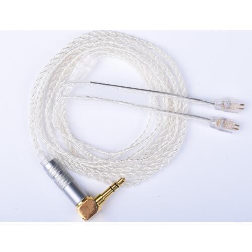 Upgrade Cable for Logitech UE Tf10 Tf15 5pro Sf3 Sf5 Earphones Headset HIFI 4 Cores Silver Plated Andio Cables for Android IOS