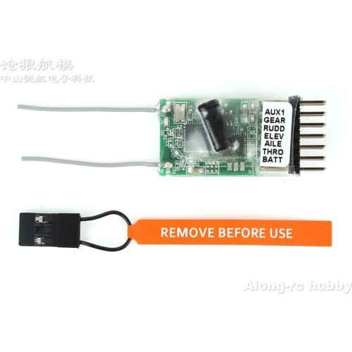 Free shipping RC airplane Part AR6100 2.4G 6CH RC Receiver Compatible For DSM-2 fit JR DX6i DX7 DX8 JR ER9X Model Acceptor