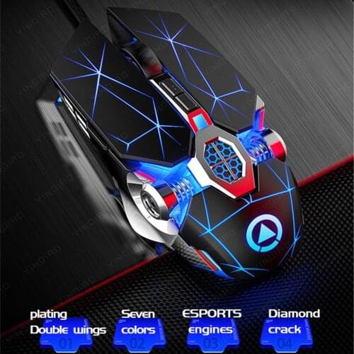 Profession Wired Gaming Mouse 7 Buttons 3200 DPI LED Optical USB Computer Mouse Gamer Mouse Backlit Silent Mouse For PC laptops
