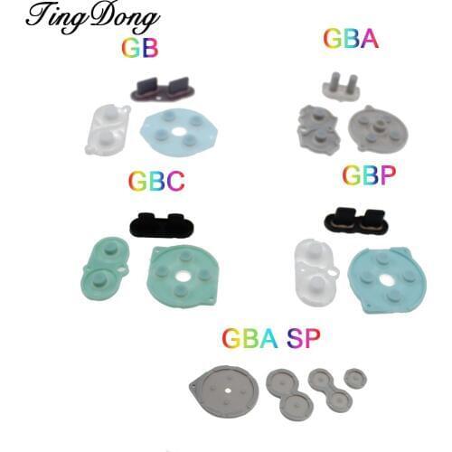 Rubber Conductive Buttons A-B D-pad for Game Boy Classic GB GBO GBC GBP GBA SP Silicone Start Select Keypad