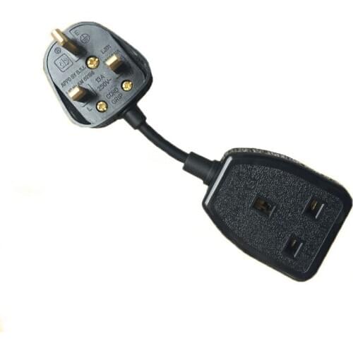 UK standard Male Female Butt plugs Power Extension Cord Plug Socket 13A 250V UK Hongkong Power Cord 0.5/1/1.5/2/3/5Meter