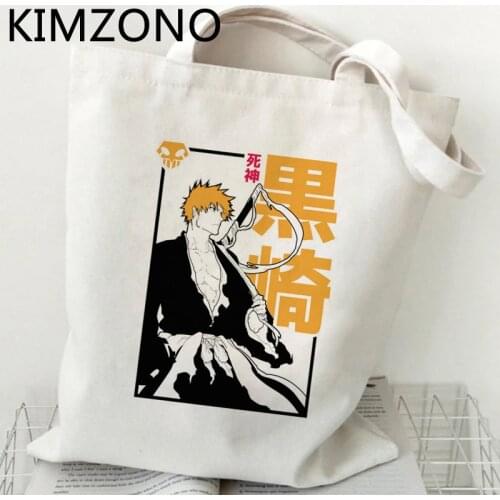 Zaraki Kenpachi Bleach Ichigo shopping bag jute bag shopping tote bolsa bag bolsas reutilizables tote bolsas ecologicas sacolas