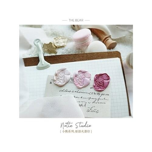 Wax Seal Stamp little bear Copper Head Vintage Envelope Sealing Hobby Tools DIY Sealing Wax Decoration Craft Kits