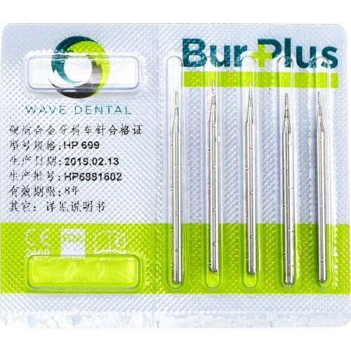 Wave SBT Dental 2.35mm Tungsten Carbide Latch Burs Tapper Fissure Drill RA 699