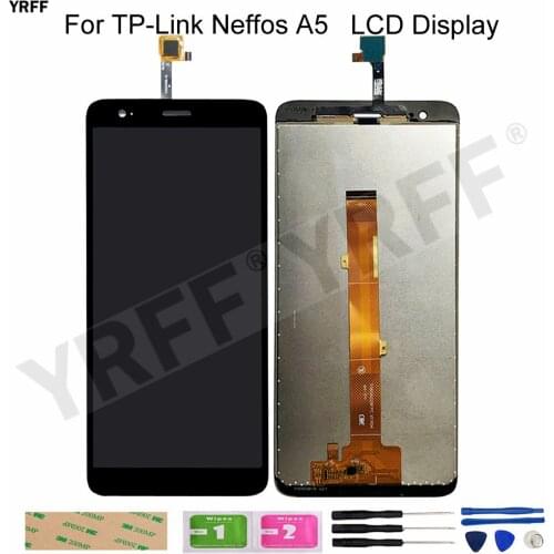 LCD Screens For TP-Link Neffos A5 TP7032A/C LCD Display Touch Screen Digitizer Assembly Panel Sensor Phone Repair Sets Tested