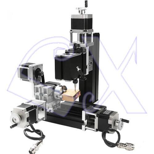 ZhouYu TCZ10002M 60W 4 Shafts CNC Milling Machine with dividing plate 12000rpm Big Power Metal Milling/4 axis Mache3 Machine