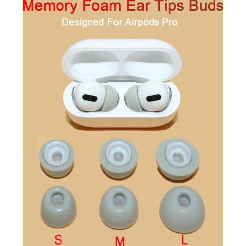 1pair Noise Reduction Memory Foam Ear Tips for Airpods Pro Replacement Earbuds Cover Earphone Earplugs For Apple Airpods Pro