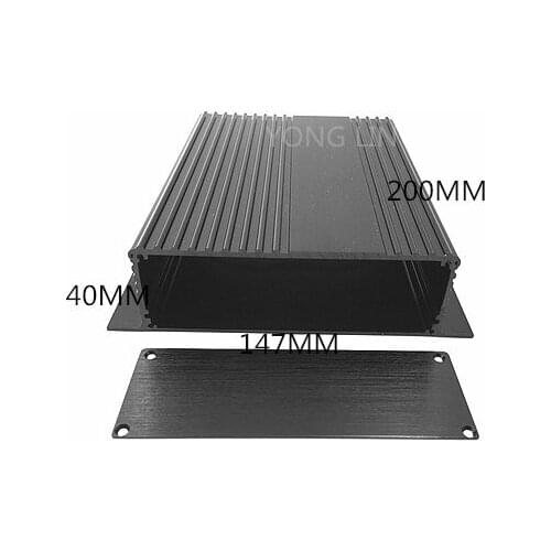 1pcs aluminum box 147*40-200mm/Customizable electronic distribution box boxes for PCB electronic control box/ 2014 new case