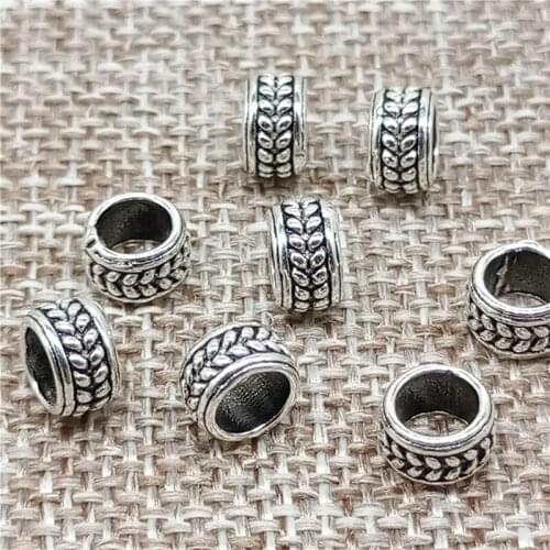 925 Sterling Silver Spacer Beads with Chain Style Diameter 6mm for Bracelet Necklace