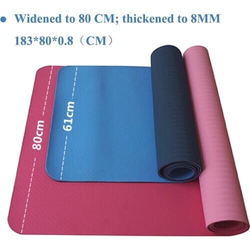 1830*800*8mm Widen And Thicken TPE Yoga Mat Yoga Tapete Pad Enlarged Fitness Mat Esterilla Gym Exercise Mats Dropshipping