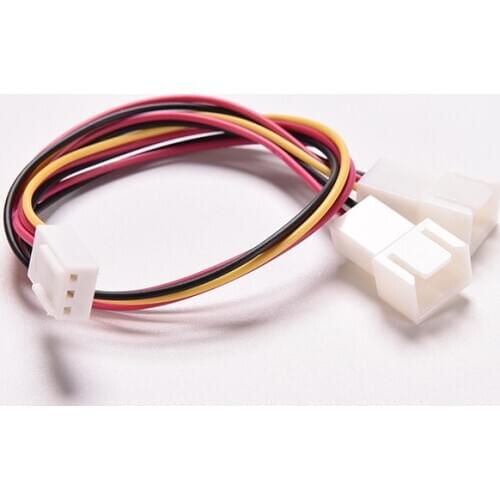 3 Pin PC Computer Case Fan Power Y Splitter Cable Lead 1 Female To 2 Male Motherboard Connector 15cm