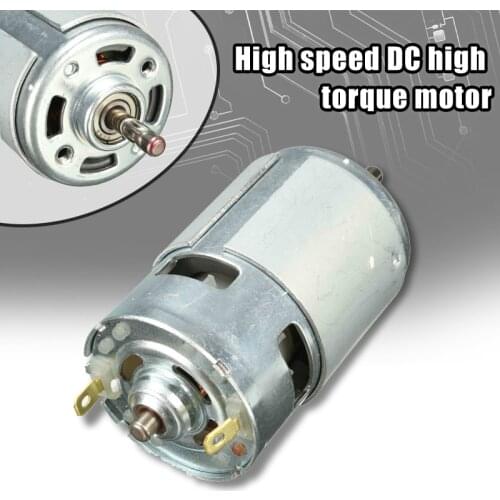 DC Motor 775 12V/24V 150W 15000RPM High Speed DC Large Torque Motor Ball Bearing Tools Electric Motor Motor