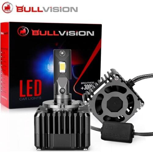Bullvision D3S D1S Led Headlight Bulb 6000K Mini Size Car Lights Auto Accessories Lamps Turbo Universal For Car Restyling