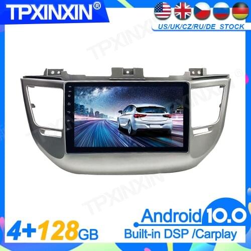 4+128G For Hyundai IX35 2014-2019 RHD Android 10 Multimedia Car Radio GPS Navigation Stereo Head unit Tape Recorder IPS Screen