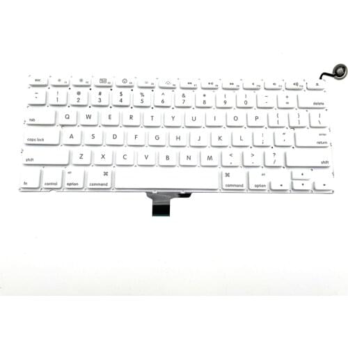 New A1342 Keyboard US USA English UK Keyboards for Macbook 13" inch Unibody White A1342 EMC 2350 2395 US Keyboard