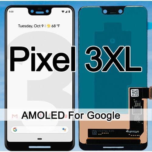 Original Amoled Screen For Google Pixel 3XL LCD Display Touch Digitizer Screen For Google Pixel 3 XL LCD Screen Replacement