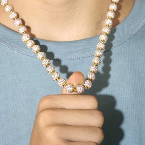 10mm Round zircon jewelry necklace