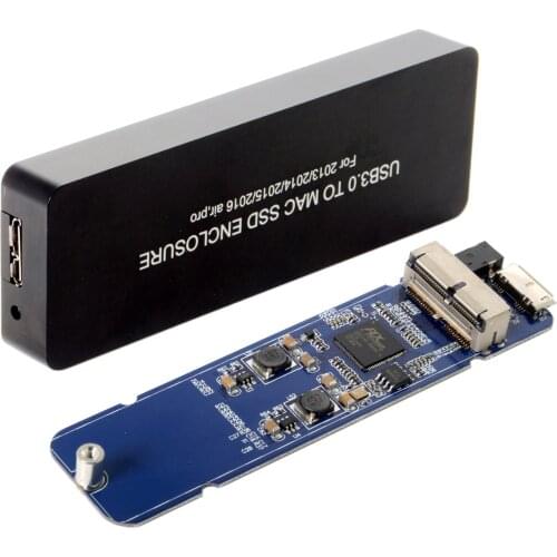 Portable Case USB 3.0 to 16+12 Pin Mobile Box HDD Enclosure for Laptop Air Pro 2013 2014 2015 2016 SSD