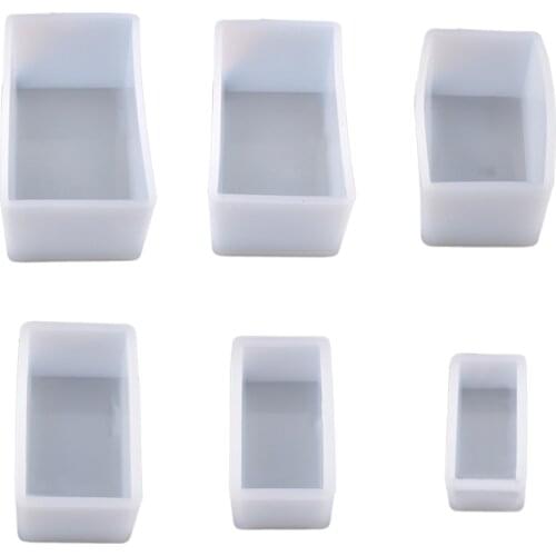 Crystal Epoxy Resin Mold Resin Dried Flower Filling Cuboid Ornaments Decor Silicone Mould DIY Crafts Making Tool