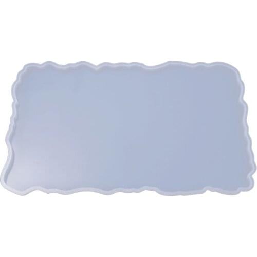 Crystal Epoxy Resin Mold Fruit Plate Casting Silicone Mould Handmade DIY Crafts Tray Making Tool