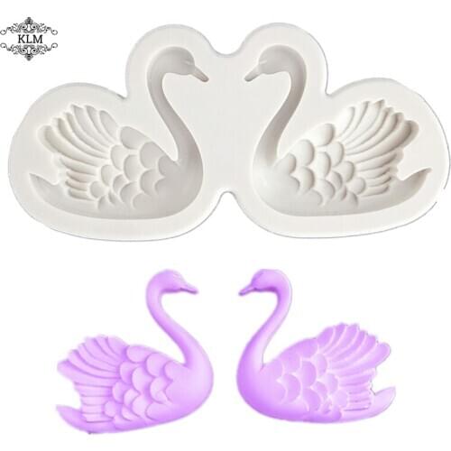 DIY Flamingo Silicone Mold Cake Decoration Tool Chocolate Baking Mold Kitchen Baking Accessories Epoxy Craft KLM