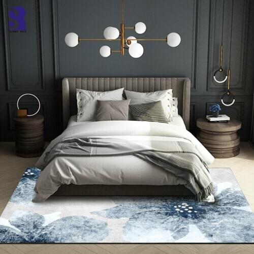 SunnyRain 1-piece Fleece Printed Florals Carpet and Rug for Living Room Area Rugs Bedroom Kitchen Rugs