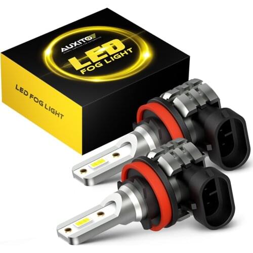 AUXITO 2Pcs 9005 HB3 LED Fog Lamp 9006 H11H8 LED Bulb for Ford Kuga 2018 2017 2016 2015 Focus Mondeo Explorer Fiesta C-Max S-Max