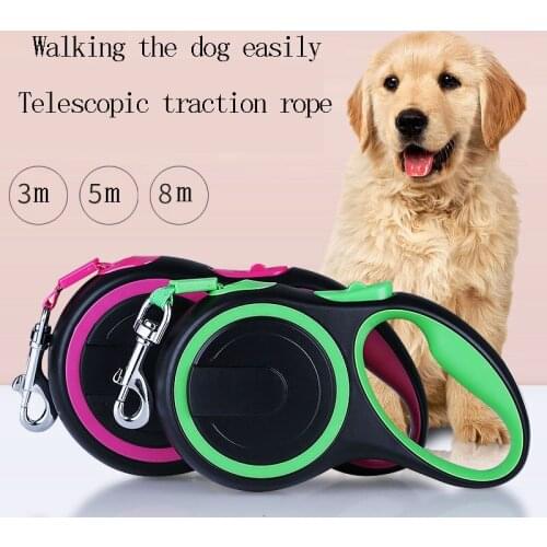 24pcs 8M Long Retractable Automatic Dog Leash For Large Dog Extendable Small Puppy Pet Dog Durable Traction Leash Lead Leash Pet