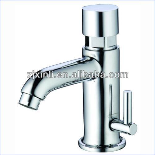 X10102 -Luxury Deck Mounted Chrome Color Brass Material Cold & Hot Water Time Delay Faucet