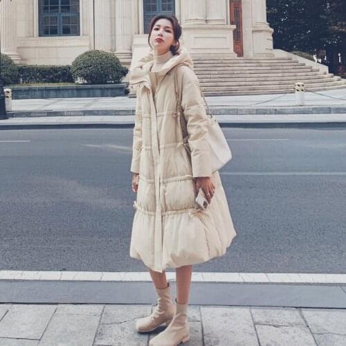 Jacket Women Winter 2021 Hooded Long Black Coat Female Warm Parkas Womens Jackets Korean Style Casual Casaco Feminino Gxy159