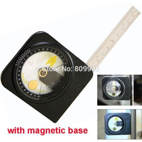 0-120 degree Multi-function Angle level meter protractor with track magnetic angle meter