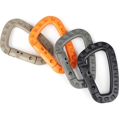 1PC Professional Outdoor Mountaineering Buckle Mountaineering Bag External Hanging Key D Buckle Tactical Outdoor Clasp