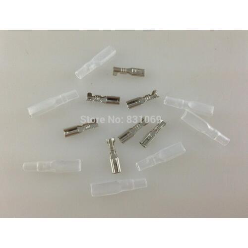 100Set/Lot 2.8mm Crimp Terminal Female Spade Connector + Case Brand New