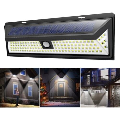 24/40/118 LEDs Solar Light Pir Motion Sensor Outdoor Solar Lamp Sunlight Waterproof for Courtyard Garden Wall Decoration