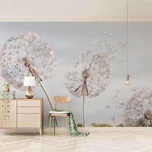 Custom 3D Photo Wallpaper For Bedroom Walls Creative Dandelion Wall Painting Living Room TV Background Large Mural Home Decor
