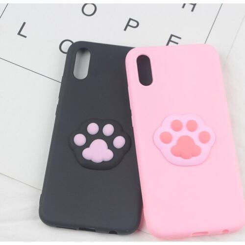 3D Cute Foot Case for Samsung Galaxy A10 A20 A21S A30 A31 A40S A41 A50 A51 A60 A70 A71 A80 A90 5G Footprint Pet TPU Phone Cases