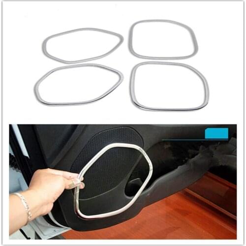 4PCS Interrior Car Door Speaker Cover Trim for Jeep Grand Cherokee 2011-2015