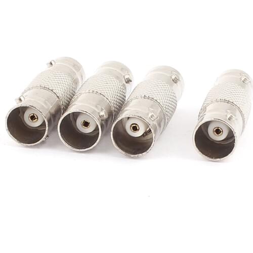 4pcs Straight BNC Female to Female CCTV Camera RG59 Coax Cable Adapter Connector