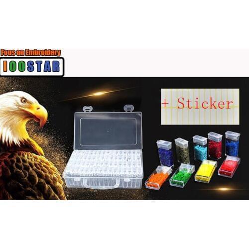 64/128/pcs Diamond Painting Tools Beads Container Rhinestone Diamond Embroidery Stone Storage Accessory Mosaic Convenience Box
