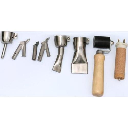 8 Pcs/set Universal Welding Nozzle+40MM Silicone Pressure Roller +1600W Ceramic Heat Element For Plastic heat gun