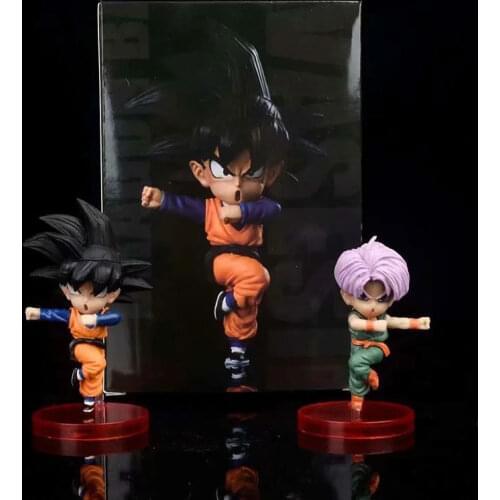 8cm Dragon Ball Super Goten Trunks Figura Dragon Ball Z Goku Super Saiyan Action Figure Toy Model Decoration Gifts