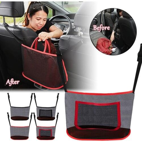 Car Net Pocket Handbag Holder for Handbag Bag Documents Phone Valuable Itemshandbag shown in picture is not included