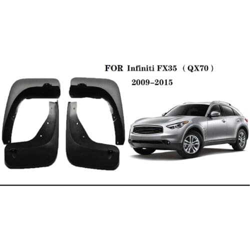 Car Mudflap For Infiniti QX70 FX35 2009-2015 Fender Mud Guard Splash Flaps Mudguard Accessories