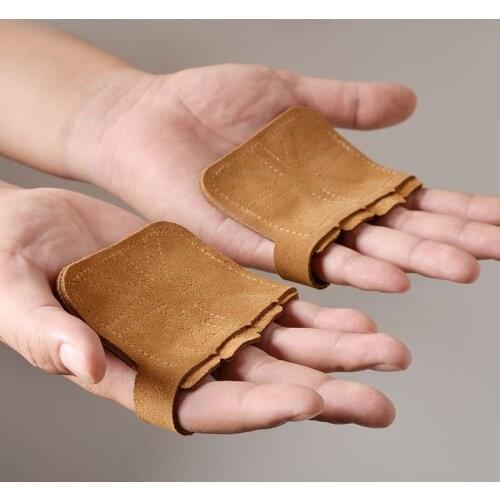 Cowhide Palm Guard Fitness Dumbbell Gloves Equipment Training Iron Anti-cocoon Anti-slip pull-up Horizontal Bar Weight lifting