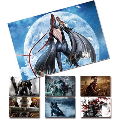 HD game graphics poster pictures Shogun Bayonetta children bedroom decoration PVC painting cafe bar wall decor sticker arts