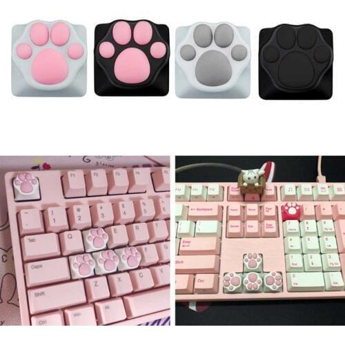 Personality Customized ABS Silicone Kitty Paw Artisan Cat Paws Pad Keyboard keyCaps for Cherry MX Switches