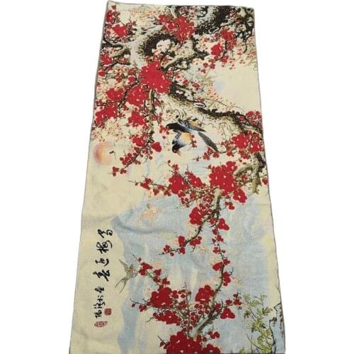 China Old Silk Thangka Like Hanging Painting Embroidery Painting Long 140cm