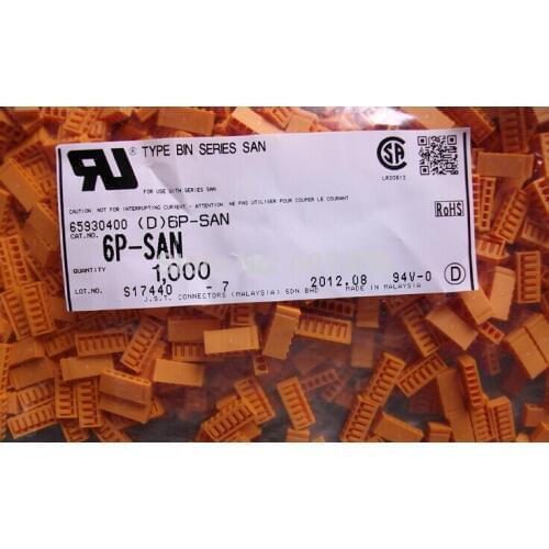 6P-SAN housings Yellow color Connectors terminals housings 100% new and original parts